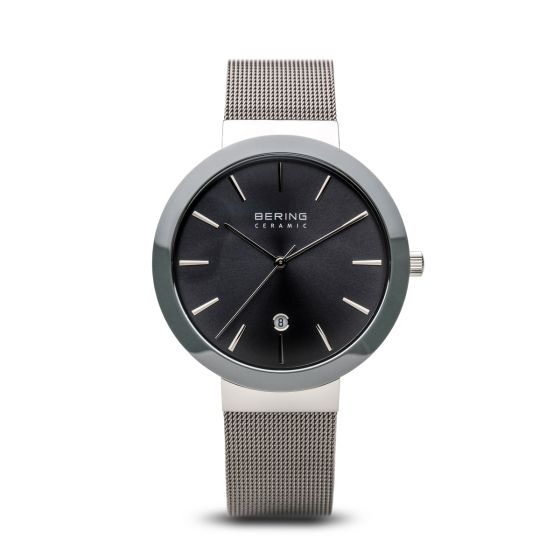 BERING Time High-Tech Ceramic Collection Stainless-Steel 11440-389 Grey Dial