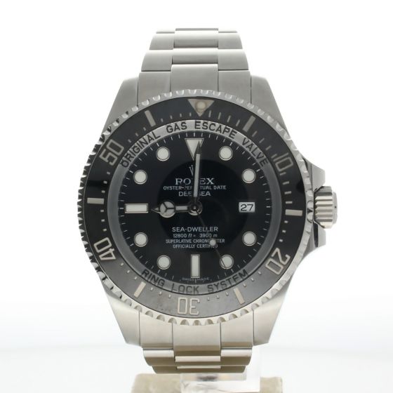 Rolex Deepsea Sea-Dweller Stainless-steel 116660 Black Dial Mens 41-mm Automatic-self-wind Sapphire crystal. Swiss Made Wrist Watch