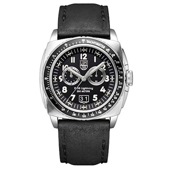 Luminox Men's 9441 P-38 Lightning 9420 Series Analog Display Analog Quartz Black Watch