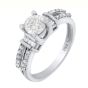 0.96 Ct. T.W. Diamond Ring In 18 Karat White Gold