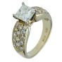 2.71 ct. t.w.t Diamond Side Stone Ring in 18k Yellow Gold