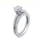 1.62 ct twt Round Cut Engagement Rings Diamond Ring  in 18k White Gold