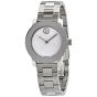 Movado Bold Stainless-steel 3600568 Silver Dial Womens 30-mm Quartz Sapphire crystal. Swiss Made Wrist Watch