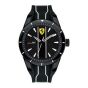 Ferrari Red Rev Stainless-steel 830495 Black Dial Mens 44-mm Quartz Mineral crystal.  Wrist Watch