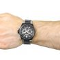 Hugo Boss Supernova Stainless-steel 1513368 Black Dial Mens 45-mm Quartz Mineral crystal. Swiss Made Wrist Watch