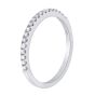 0.12 Ct. T.W. Half Eternity Band In 18 Karat White Gold