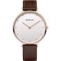 BERING Time | Women's Slim Watch 14839-564 | 39MM Case | Classic Collection | Calfskin Leather Strap | Scratch-Resistant Sapphire Crystal | Minimalistic - Designed in Denmark