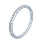 0.16 ct. t.w.t Diamond Half Eternity Band in 18k White Gold