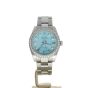 Rolex Date Just 31 Stainless-steel 178240 Blue Dial Womens 31-mm Automatic self-wind Sapphire crystal. Swiss Made Wristwatch