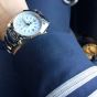 Abingdon Amelia Cloud White GMT Pilot Watch with Stainless Steel Bracelet AM-CW-SSB