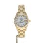 Rolex Date Just 26 Yellow-gold 69178 White Dial Womens 26-mm Automatic self-wind Sapphire crystal. Swiss Made Wristwatch