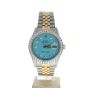 Rolex DateJust 36 Stainless-steel Blue Dial Men's 36-mm Automatic-self-wind Sapphire crystal. Swiss Made Wristwatch-16013