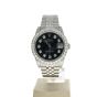 Rolex Date Just 31 Stainless-steel 68274 Black Dial Womens 31-mm Automatic self-wind Sapphire crystal. Swiss Made Wristwatch