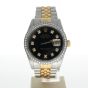 Rolex DateJust 36 Stainless-steel 16013 Black Dial Mens 36-mm Automatic-self-wind Sapphire crystal. Swiss Made Wrist Watch