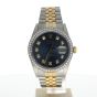 Rolex DateJust 36 Stainless-steel 16013 Blue Dial Mens 36-mm Automatic-self-wind Sapphire crystal. Swiss Made Wrist Watch