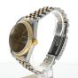 Rolex DateJust 36 Stainless-steel 16233 Gold Dial Mens 36-mm Automatic self-wind Sapphire crystal. Swiss Made Wrist Watch