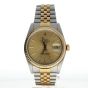 Rolex DateJust 36 18K two tone 16233 Gold Dial Mens 36-mm Automatic Sapphire crystal Watch