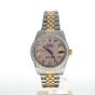 Rolex DateJust 31 Stainless-steel 68273 Pink Dial Womens 31-mm Automatic self-wind Sapphire crystal. Swiss Made Wrist Watch