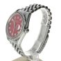 Rolex DateJust 36 Stainless-steel 16234 Red Dial Mens 36-mm Automatic self-wind Sapphire crystal. Swiss Made Wrist Watch