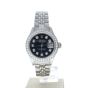 Rolex DateJust 26 Stainless-steel 6917 Black Dial Womens 26-mm Automatic self-wind Sapphire crystal. Swiss Made Wrist Watch