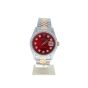 Rolex DateJust 36 Stainless-steel 1601 Red Dial Mens 36-mm Automatic self-wind Sapphire crystal. Swiss Made Wrist Watch