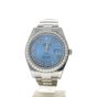Rolex DateJust 41 Stainless-steel 116300 Blue Dial Mens 41-mm Automatic self-wind Sapphire crystal. Swiss Made Wrist Watch