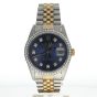 Rolex DateJust 36 Stainless-steel 16013 Blue Dial Mens 36-mm Automatic self-wind Sapphire crystal. Swiss Made WristWatch