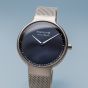 BERING Women Analog Quartz Max Ren? Collection Watch with Stainless Steel Strap and Sapphire Crystal 15531-077, Grey, Bracelet