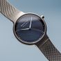 BERING Women Analog Quartz Max Ren? Collection Watch with Stainless Steel Strap and Sapphire Crystal 15531-077, Grey, Bracelet