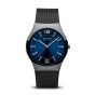 BERING Time Classic Collection Ceramic 32039-447 Blue Dial Mens 39-mm Quartz Sap