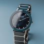 BERING Time 11435-787 Womens Ceramic Collection Watch with Stainless steel Band.