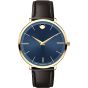 Movado Ultra Slim Stainless-steel 0607092 Blue Dial Womens 35-mm Quartz Sapphire