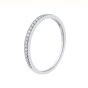 0.11ct  Diamond Half Eternity Bands in 18k White Gold-170119