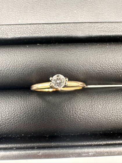 Diamond Pavé Ring in 14k Yellow Gold-205018