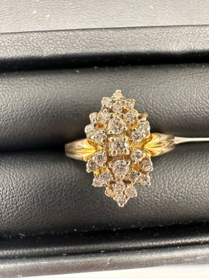 Diamond Pavé Rings in 14k Yellow Gold