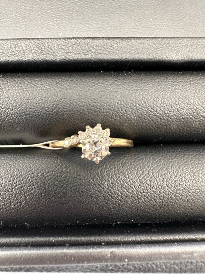 Diamond Pavé Ring in 14k Yellow Gold-205010