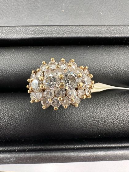 Diamond Pavé Ring in 14k Yellow Gold - 205019