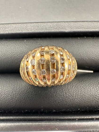 Diamond Pavé Ring in 14k Yellow Gold -205008