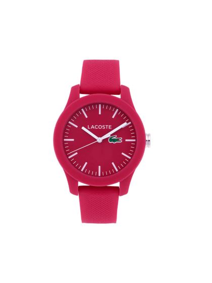 Lacoste Women's 'Ladies 12.12' Quartz Resin and Silicone Watch, Color:Pink (Model: 2000957)
