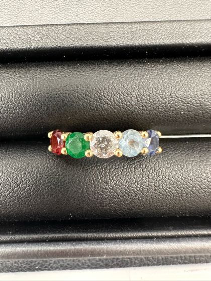 Rings-Color Stone, 14k Yellow Gold