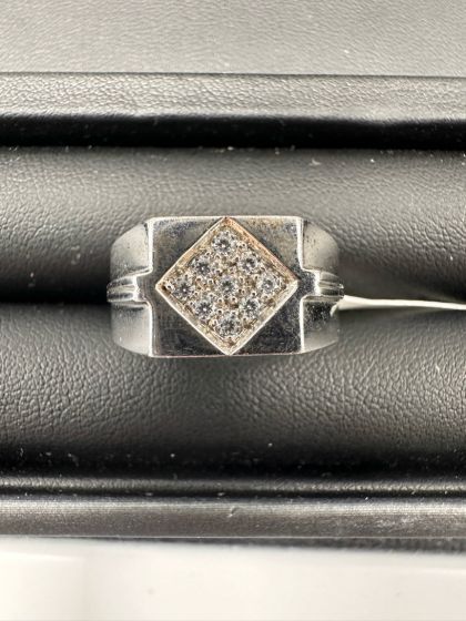 Rings-Pavé, Diamond 14k White Gold
