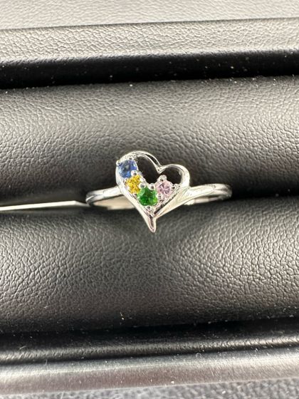 Rings-Color Stone, 10k White Gold-205052