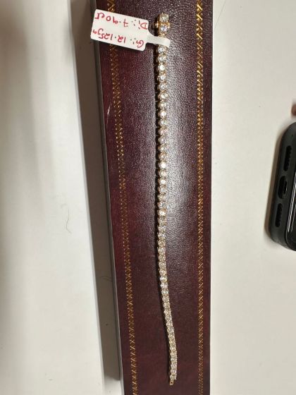 Bracelets-Tennis, Diamond  14k Yellow Gold-205319