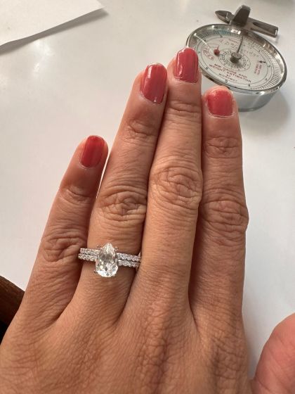 Rings-Side Diamonds, Diamond 18k White Gold-205440