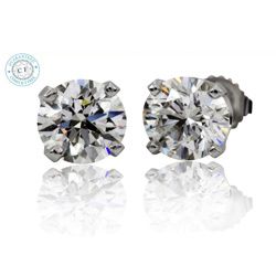 Studs-1, Diamond 14k White Gold EGLUS - 206046