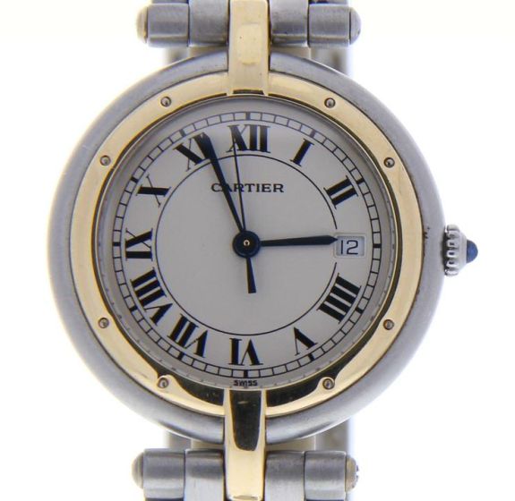 Cartier Panthere Steel-and-18k-gold 13749 White Dial Womens 31-mm Quartz Sapphir