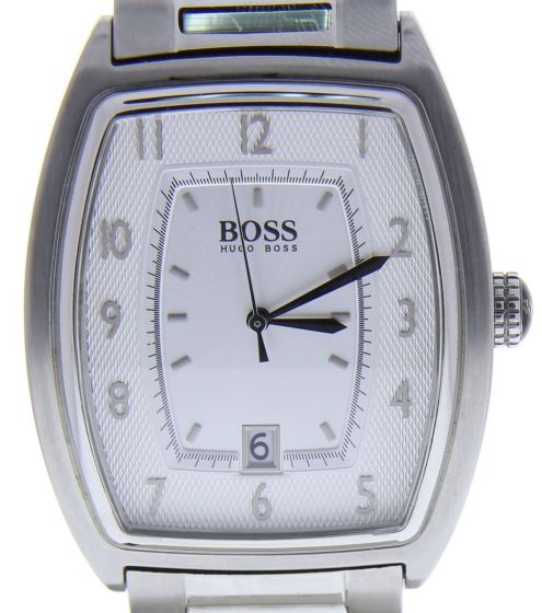 Hugo Boss HB-162 Stainless-steel 1512221 Silver Dial Mens 36-mm Quartz Mineral c