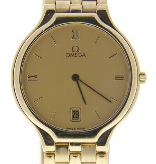 Omega Depose Yellow-gold 2143 Champagne Dial Mens 32-mm Automatic self-wind Sapp