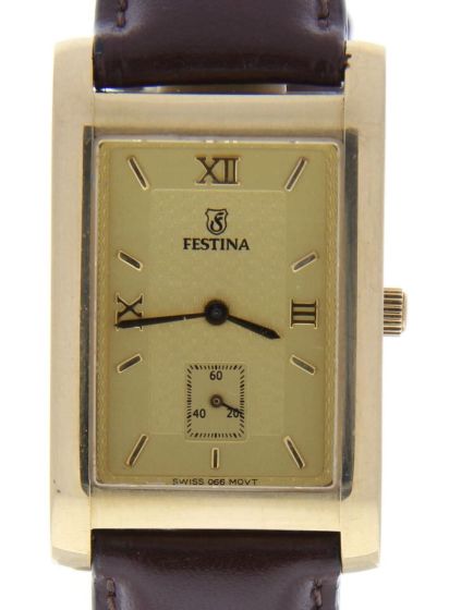 Festina President Yellow-gold F109 Yellow Dial Womens 19-mm Quartz Sapphire crys