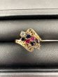 Gemstone Sapphire and Diamond Ring in 10K Yellow Gold